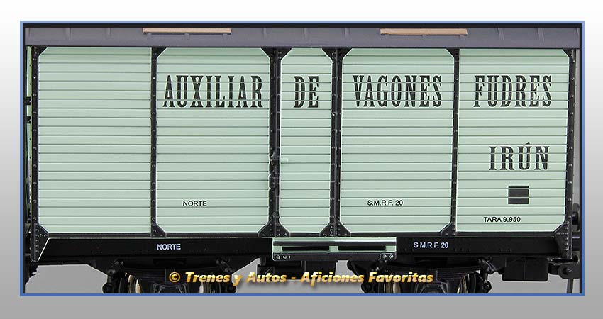 Vagón transporte de vino "Auxiliar de Vagones Fudres" - Norte